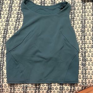 Lululemon high neck cropped tank top